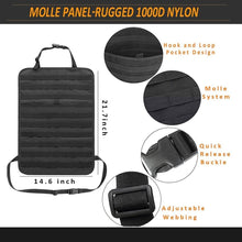 Load image into Gallery viewer, Universal MOLLE Tactical Seat Back Organizer - Durable Khaki Pouches Included