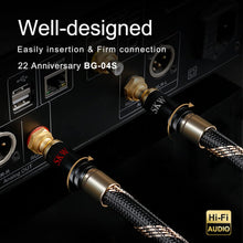 Load image into Gallery viewer, 4.9ft HiFi RCA Interconnect Cable - Secure Lock Design with Ultra-Pure Copper