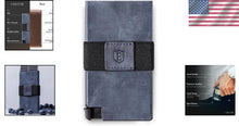 Load image into Gallery viewer, Men's Minimalist Wallet - Durable RFID Cardholder with Quick Access - Steel Blue