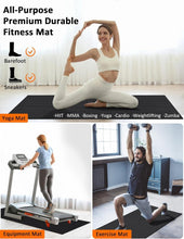 Load image into Gallery viewer, Premium Non-Slip Home Gym Mat - Large 6'x4' &amp; 6'x2' for All Workout Styles
