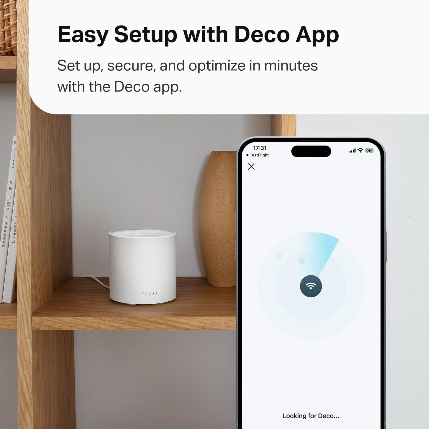 Deco X15 Wi-Fi 6 Mesh System - Replace Routers and Extenders, 2 Gigabit Ports