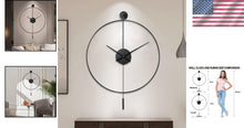 Load image into Gallery viewer, Oversized 23.6" Non-Ticking Wall Clock with Pendulum - Perfect for Living Rooms