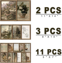 Load image into Gallery viewer, Charming Rustic Wall Art Collection - 16 Vintage Framed Prints for Any Room