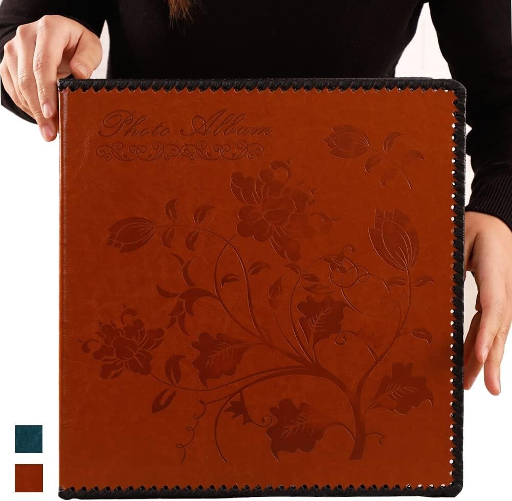 Handcrafted Leather Photo Album with Magnetic Pages – Perfect Gift for Memories