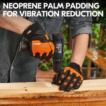 Load image into Gallery viewer, X-Large Heavy Duty Leather Work Gloves - Impact Resistant &amp; Touchscreen Ready