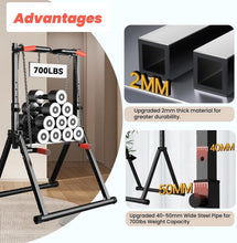 Load image into Gallery viewer, Multifunction Adjustable Pull Up Bar and Dip Station for Home &amp; Outdoor Training