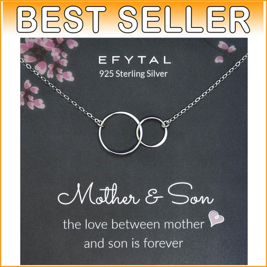 Dainty 19-Inch Sterling Silver Necklace for New Moms - Elegant Gift for Mothers