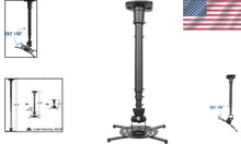 Load image into Gallery viewer, Heavy-Duty Full Motion Projector Mount with Adjustable Height for Home &amp; Office