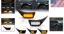 Load image into Gallery viewer, Waterproof Smoked LED Side Marker Lights for 2018-2023 Jeep Wrangler &amp; Gladiator