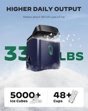 Load image into Gallery viewer, Compact Nugget Ice Maker - 33 lbs/24H, Perfect for Parties &amp; Refreshing Drinks