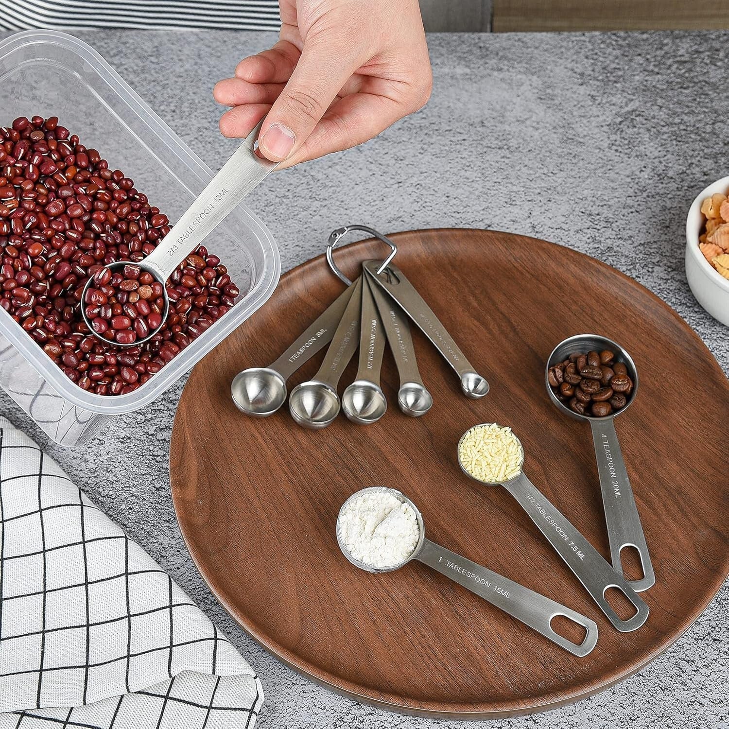 Eco-Friendly Stainless Steel Measuring Cups Set - 19 Pieces for Precise Cooking