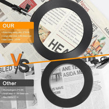 Load image into Gallery viewer, Hands-Free 10X Magnifying Glass with 3 Color Modes and Clamp for Detail Work