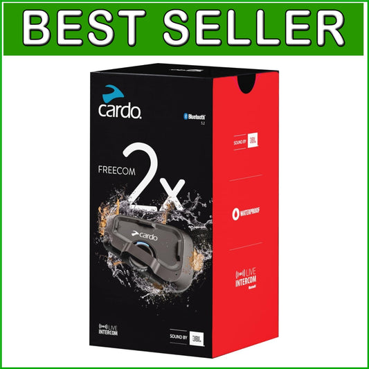 Bluetooth Motorcycle Headset with Live Intercom - Waterproof & Dynamic Sound