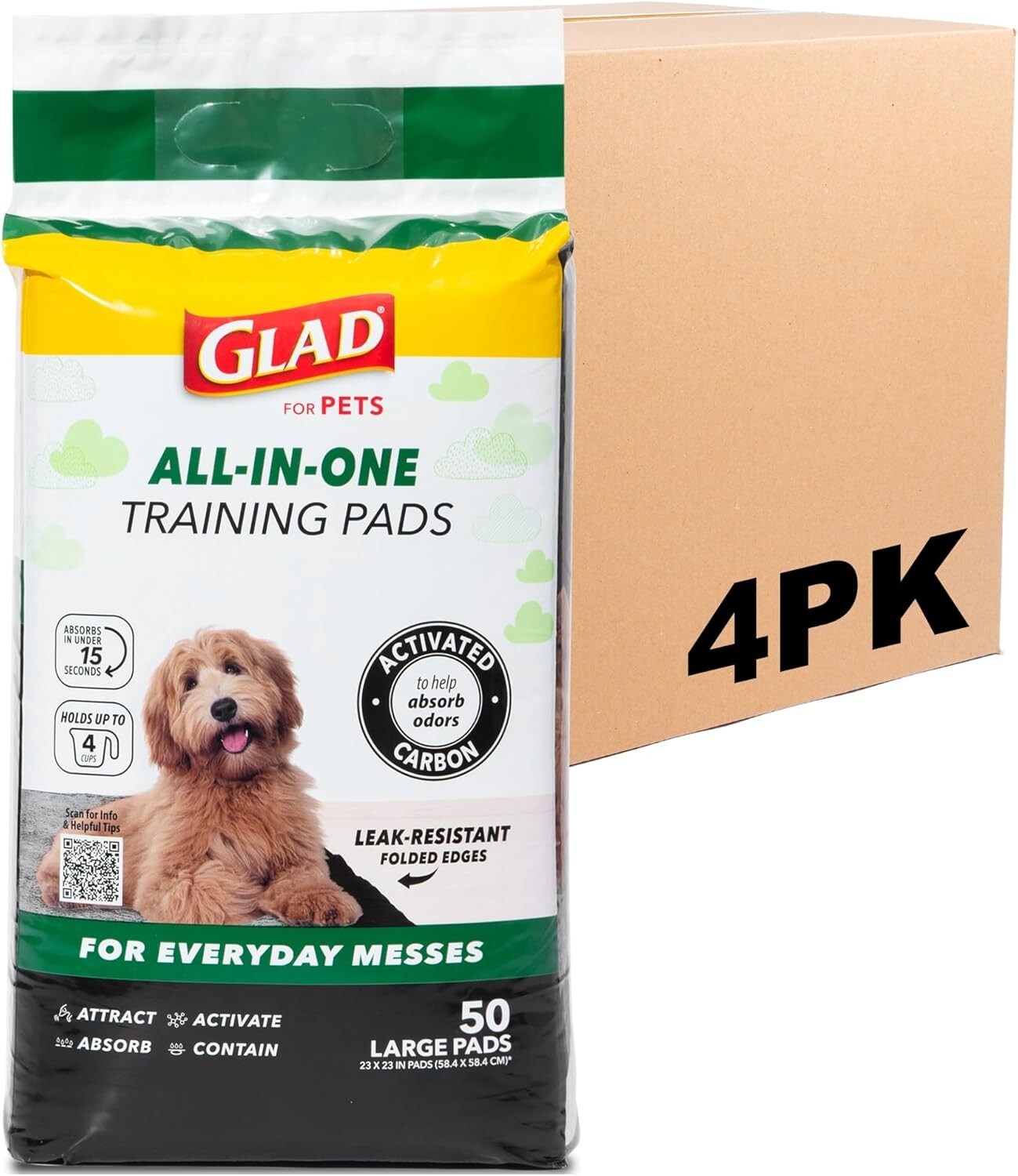 5-Layer Super Absorbent Disposable Dog Pee Pads - 200 Count with Leak Protection