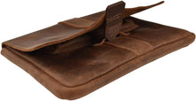 Load image into Gallery viewer, Lightweight Handmade Leather Tablet Cover with Unique Patina - Perfect Gift Idea