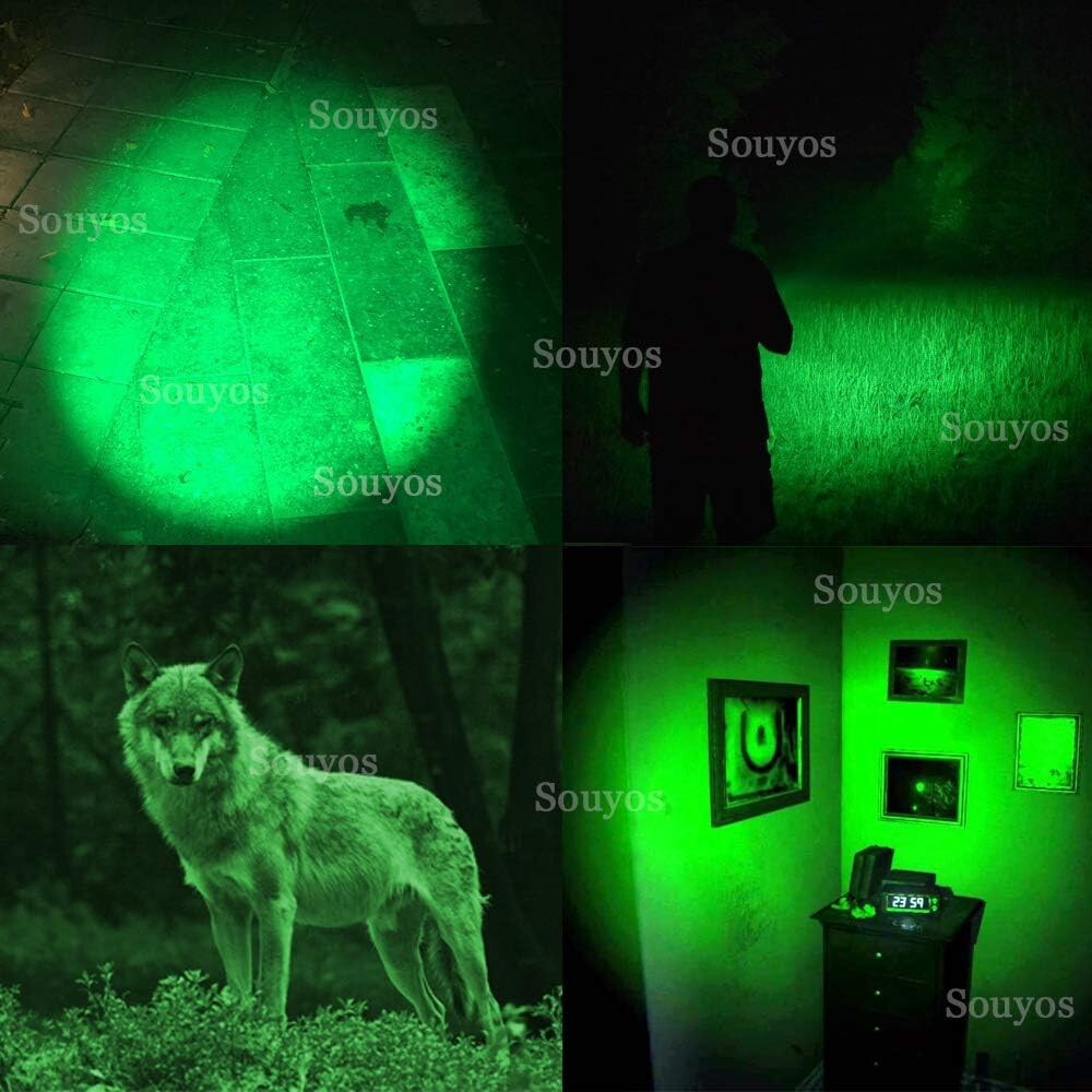 Portable Tactical LED Flashlight Set: Ideal for Night Fishing, Tracking & Safety