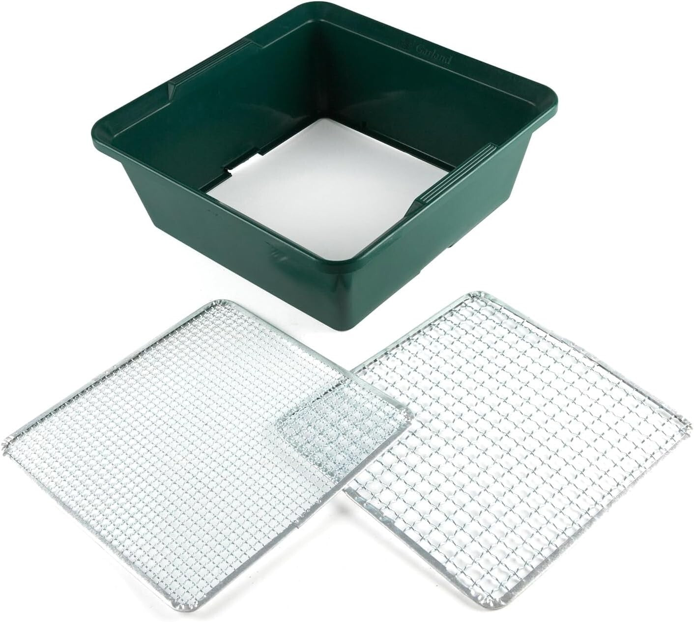 Multi-Purpose Garden Sieve - 13.8" Galvanized Sifter with Two Heavy-Duty Screens