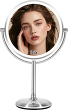 Load image into Gallery viewer, High-Definition 9" Rechargeable Makeup Mirror - Touch Dimmable &amp; Travel-Friendly