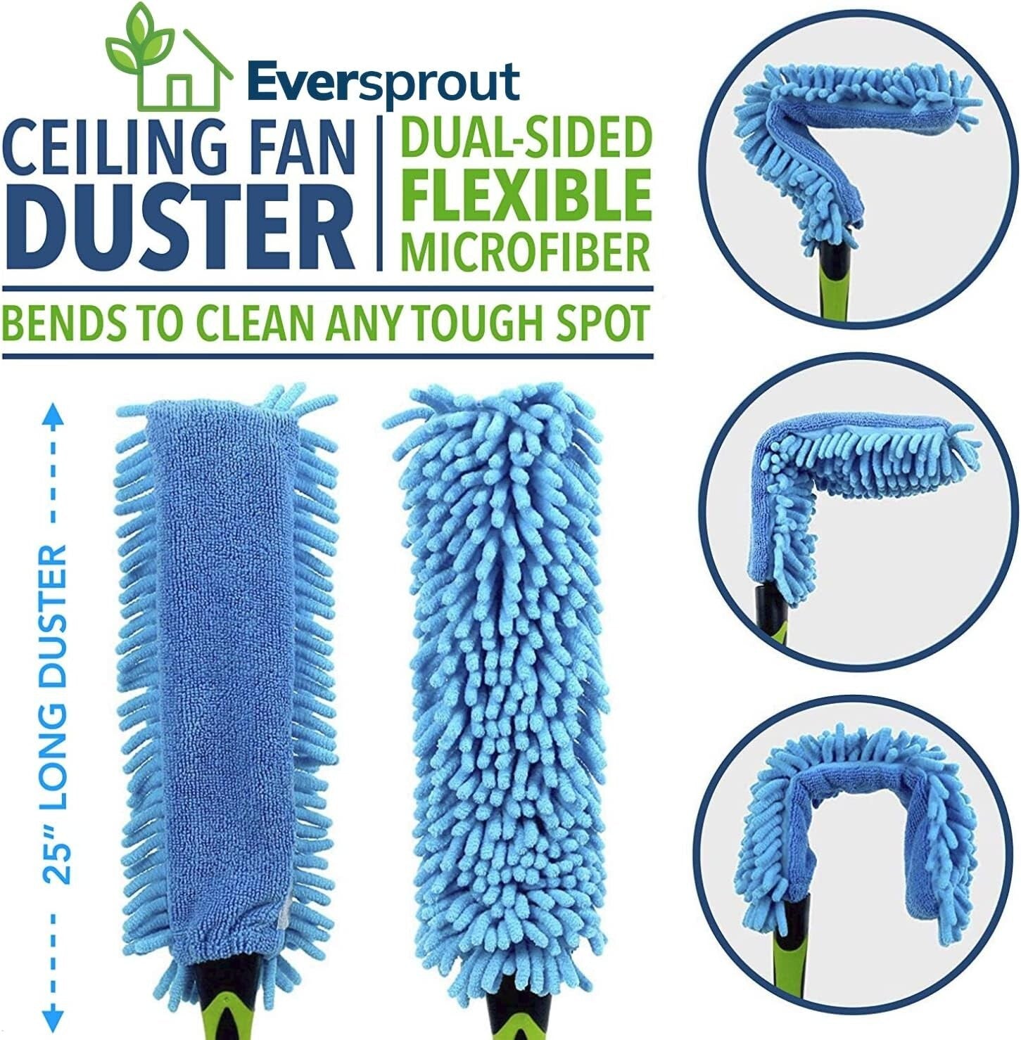 Eco-Friendly Duster Combo: 3-Pack Microfiber Dusting & Cleaning Solutions
