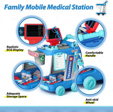 Load image into Gallery viewer, Multifunctional Kids Doctor Set with Cart and Accessories - Educational Toys