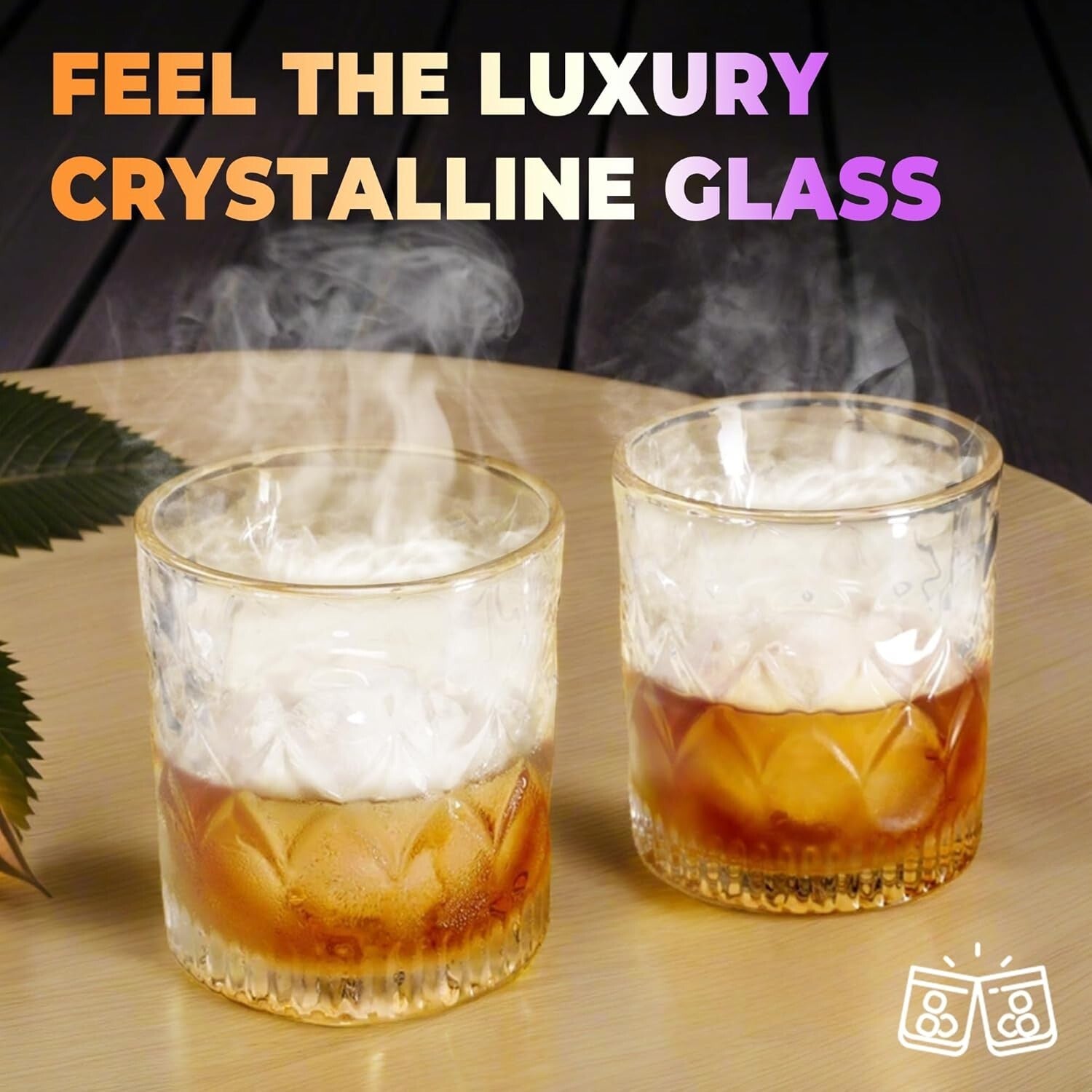 All-In-One Whiskey Smoker Kit with Premium Wooden Box and Cocktail Accessories