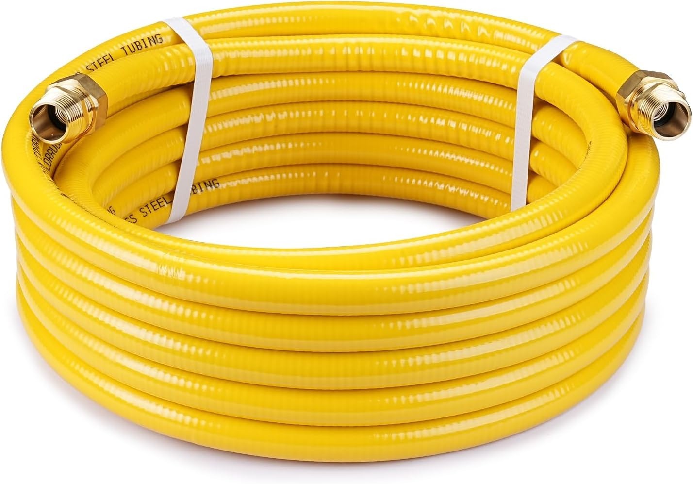 Durable 3/4 Inch CSST Gas Pipe Kit - UV-Resistant with Brass Adapter Fittings