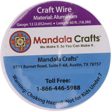 Load image into Gallery viewer, Vibrant 12 Gauge Aluminum Wire Set - Perfect for Jewelry Making &amp; Floral Crafts