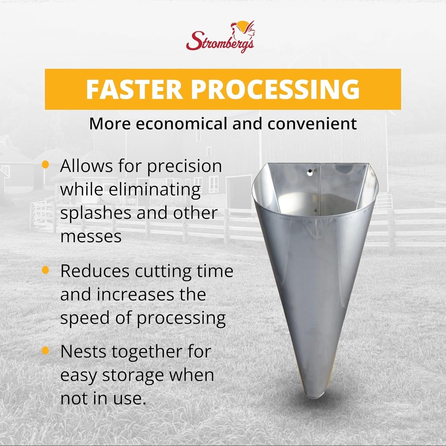 Heavy-Duty Galvanized Steel Poultry Processing Cone - Safe & Efficient Solution