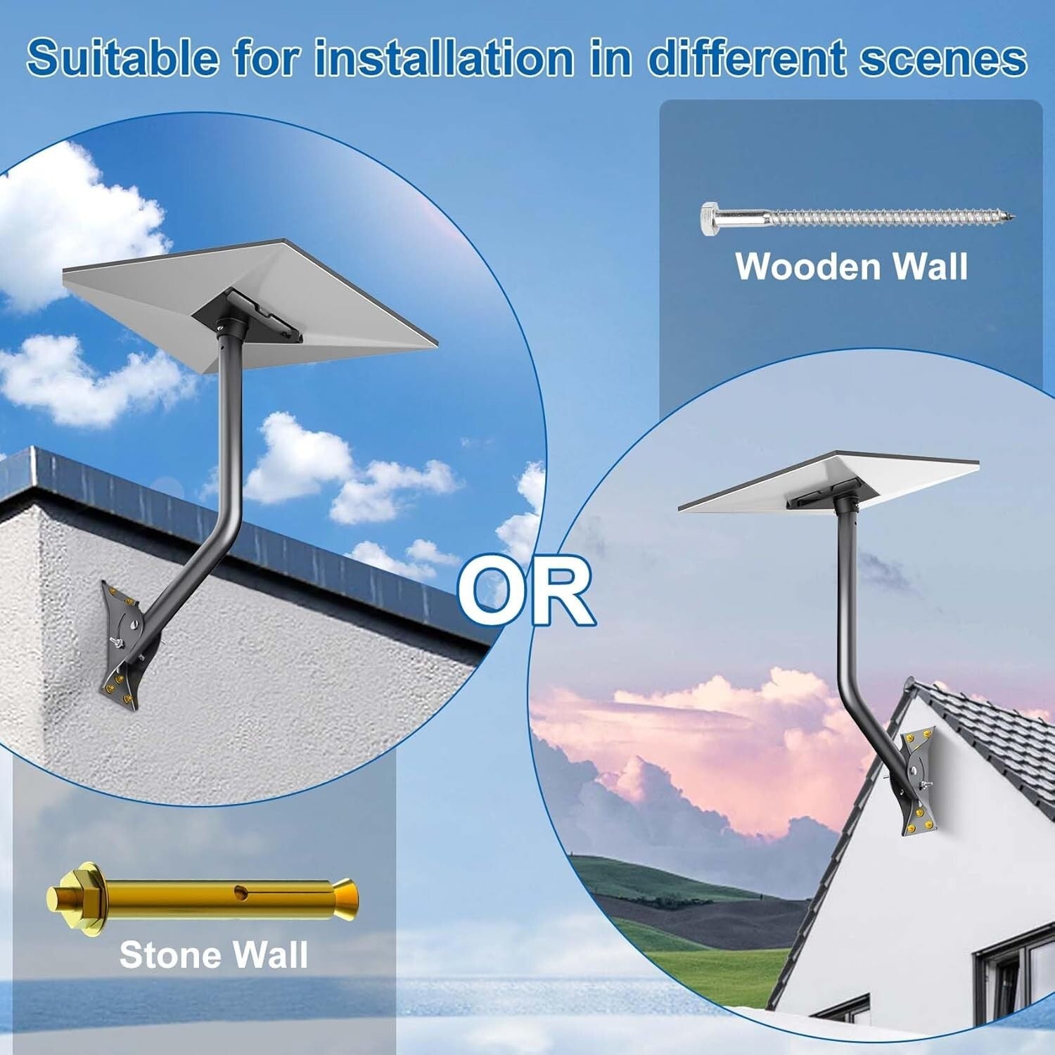Versatile Mounting Solutions for Starlink V3 - Wall and Roof Adjustable Kit