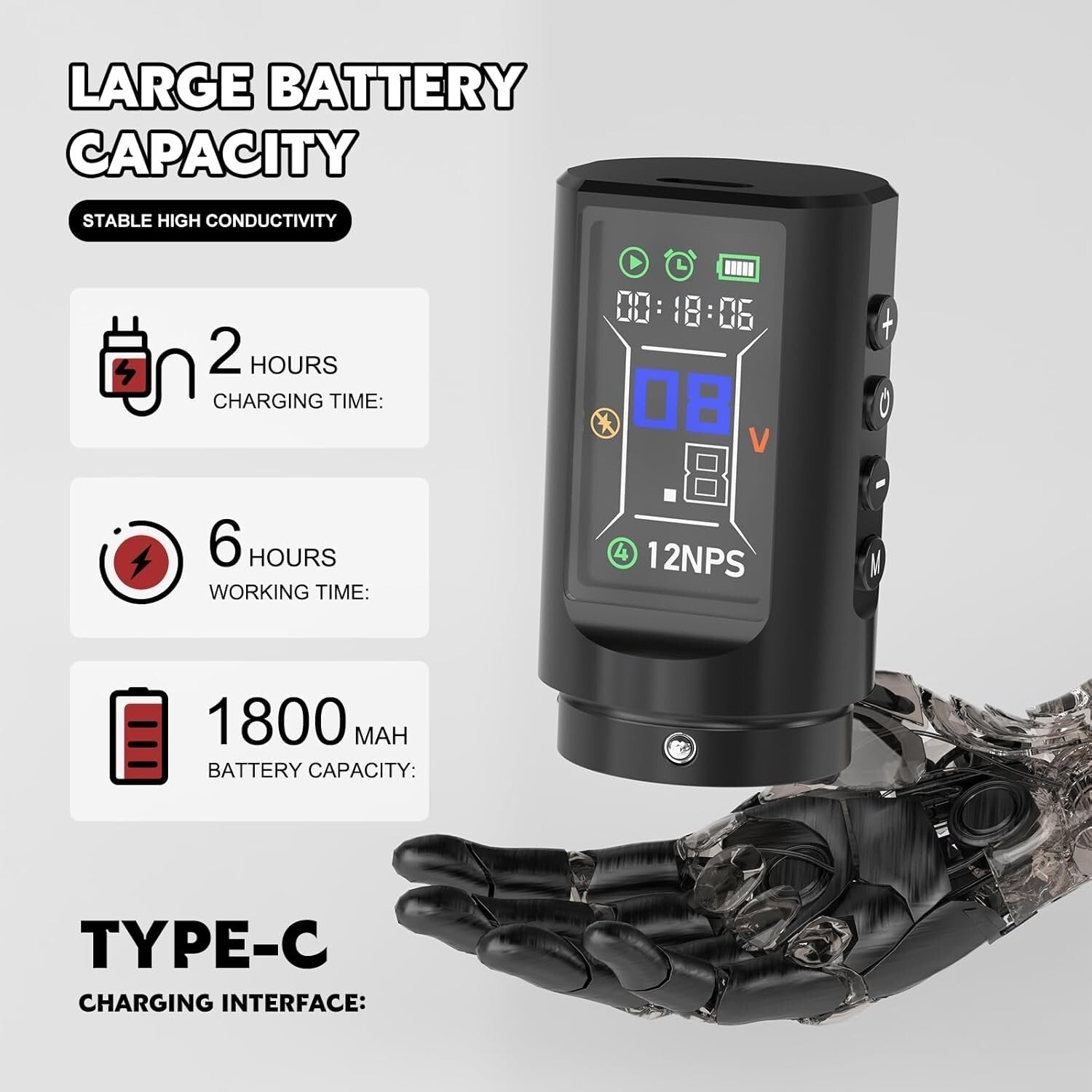 Wireless Tattoo Machine Kit with Battery - Complete Cordless Tattoo Pen Solution