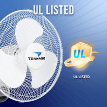 Load image into Gallery viewer, Dual 16 Inch Oscillating Wall Fans with Remote Control - Stylish &amp; Functional