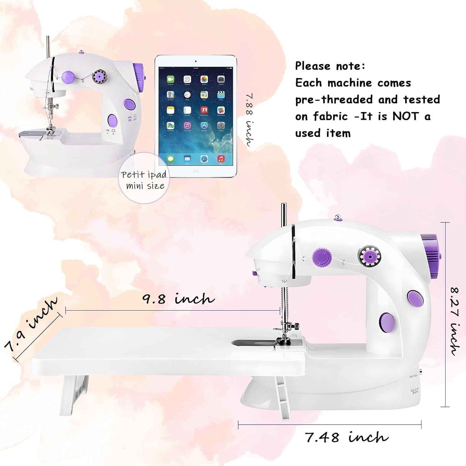 Eco-Friendly Mini Sewing Machine with Foot Pedal - Perfect for DIY Projects
