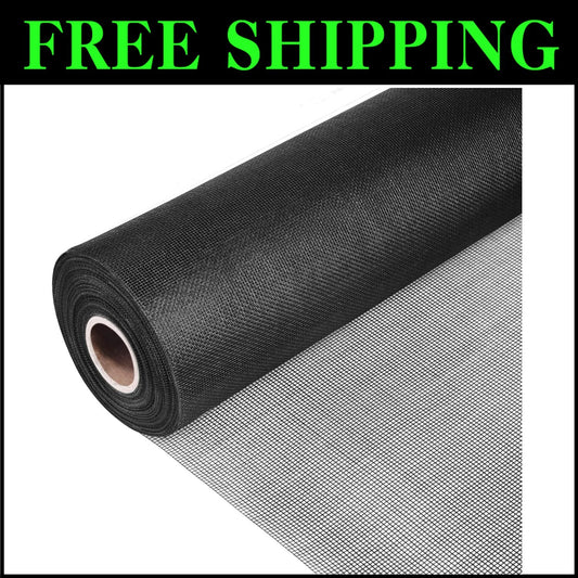 Fire-Resistant Fiberglass Screen Roll 36" x 100ft - Easy to Customize & Install