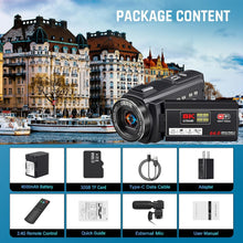 Load image into Gallery viewer, 8K 64MP Vlogging Camera with 18X Zoom, IR Night Vision &amp; WiFi Connectivity