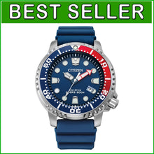 Load image into Gallery viewer, Sustainable Eco-Drive Dive Watch for Men, 3-Hand Date &amp; Water-Resistant Design