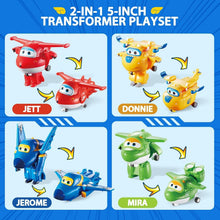 Load image into Gallery viewer, Transforming Airport Playset with 8 Character Figures - Gift for Boys &amp; Girls