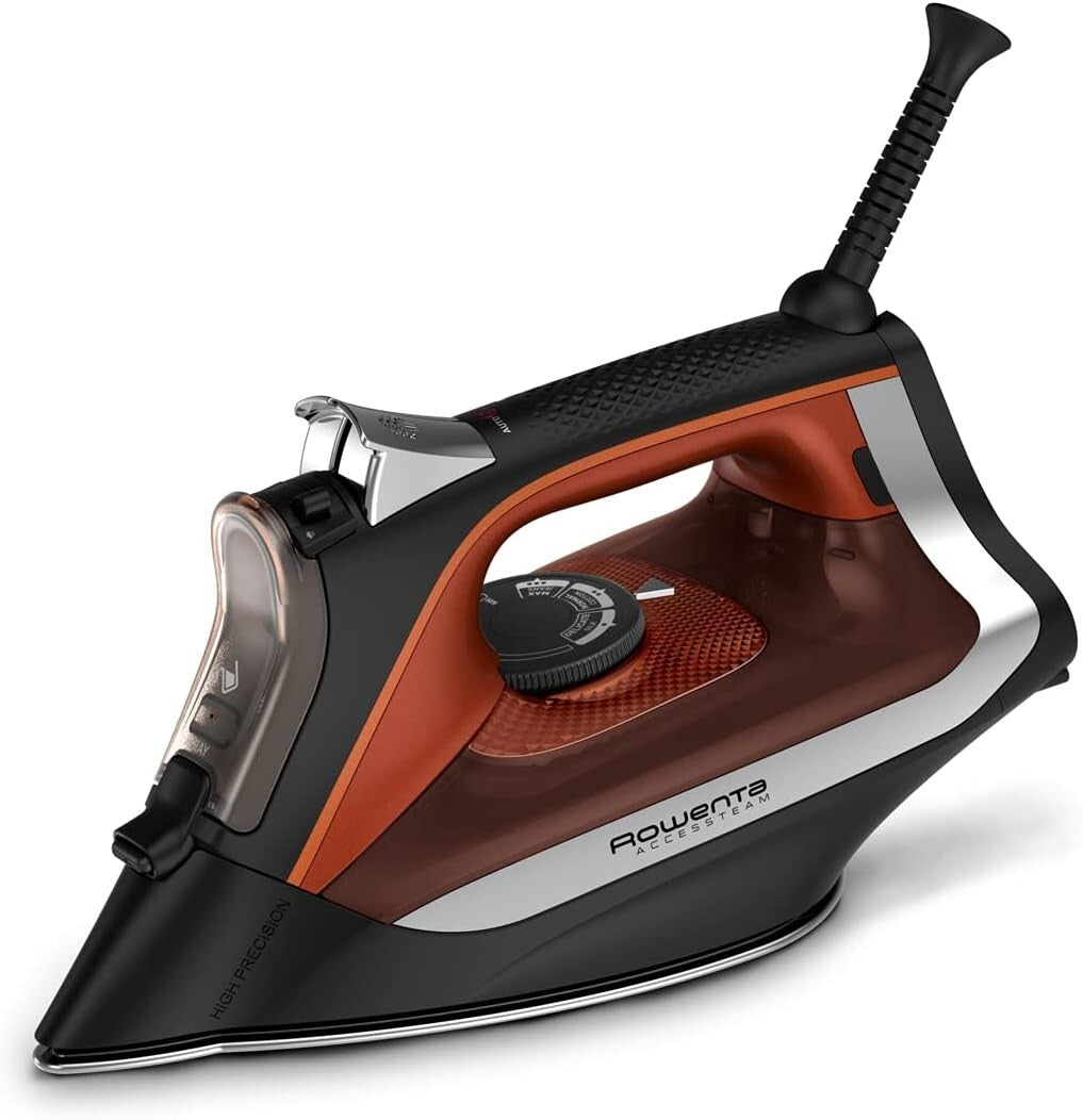 Versatile Stainless Steel Clothes Iron with 300 Microsteam Holes - 1700W Power