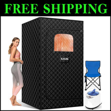 Load image into Gallery viewer, Portable Steam Sauna Box - Upgraded Home Relaxation &amp; Detox Solution 2.6'x2.6'