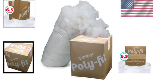 Soft and Resilient Polyester Fiber Fill - Ideal Stuffing for Crafts & Pillows