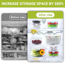 Load image into Gallery viewer, Durable Fruit and Vegetable Organizer Set - 3 Containers with Ventilation System