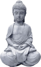 Load image into Gallery viewer, Calming 25.6" Freestanding Sitting Buddha Statue - Perfect Garden Centerpiece