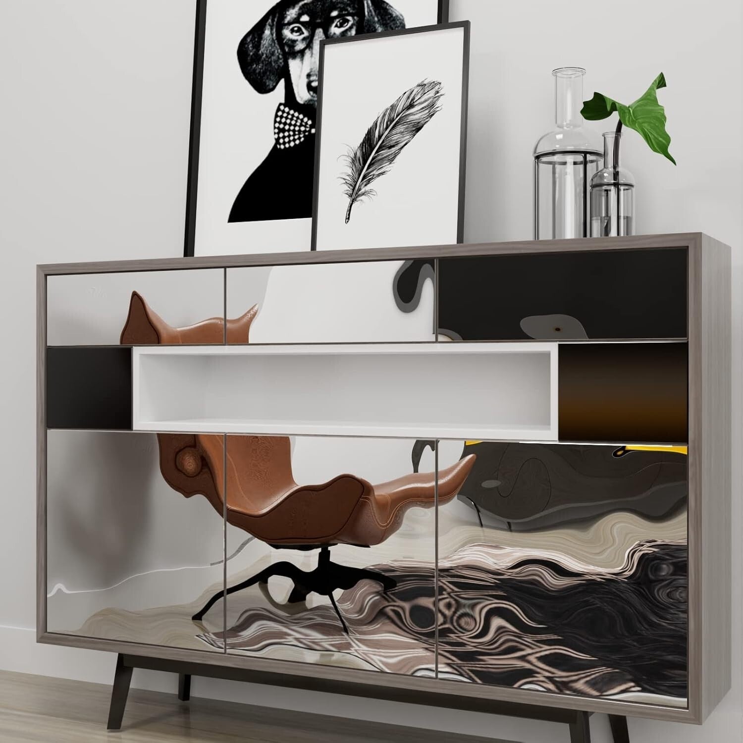 Flexible 400-Inch Mirror Wall Sticker - Perfect for DIY Home Enhancements