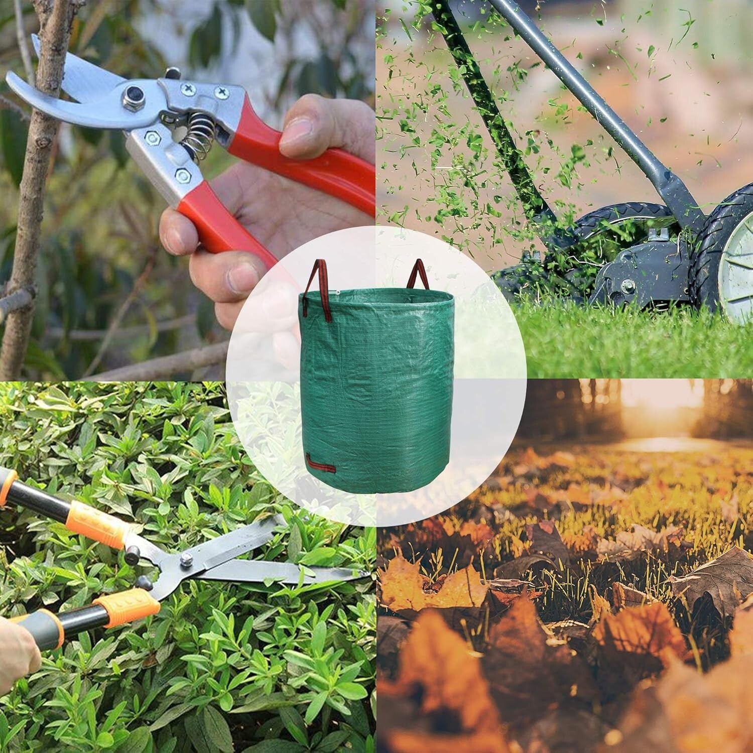 Extra Large 132 Gallon Garden Waste Bags - Durable, Collapsible & Easy to Handle