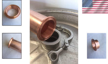 Load image into Gallery viewer, Versatile 2" Copper Tri Clamp Beer Keg Adapter with High-Temperature Silicone