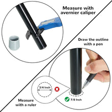 Load image into Gallery viewer, 300 Pcs Heavy Duty Grey Folding Chair Leg Caps - Protect Floors Effortlessly