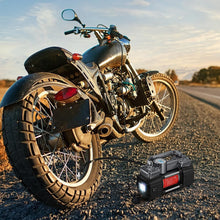 Load image into Gallery viewer, Versatile Car and Bike Tire Inflator with LED and Digital Gauge - Travel Ready
