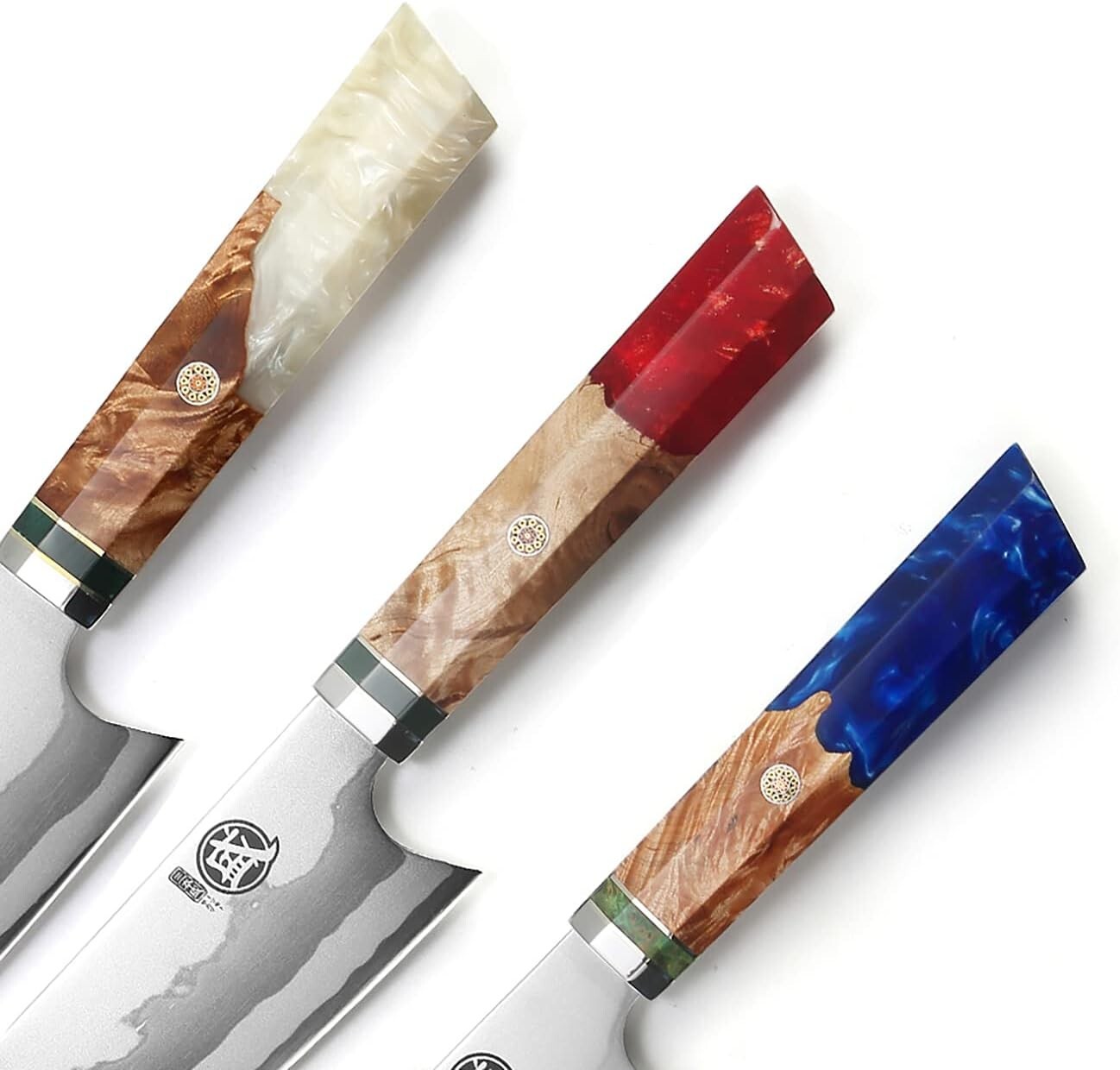 Dazzling 8" Kiritsuke Knife with Sandalwood Box - Professional Damascus Steel