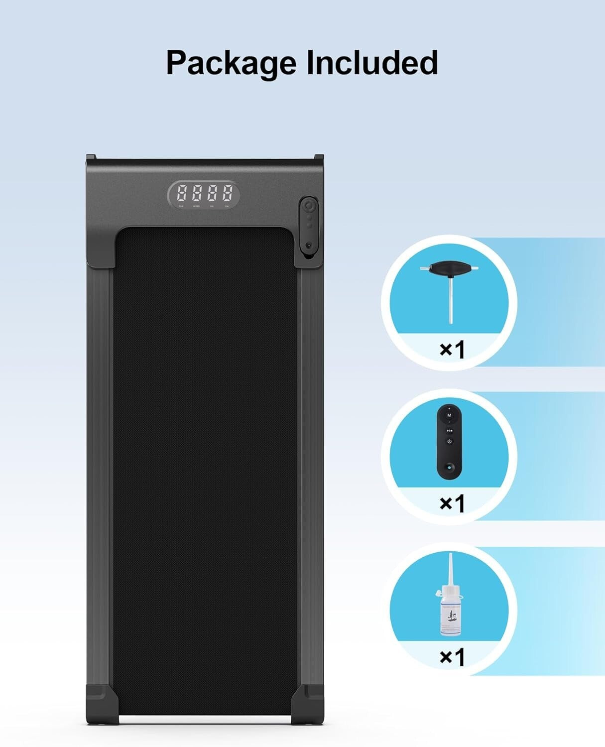 2.5HP Brushless Motorized Walking Pad - Space-Saving Treadmill for Workouts