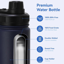 Load image into Gallery viewer, Stylish 16 oz Stainless Steel Kids Water Bottle - Perfect for School &amp; Travel