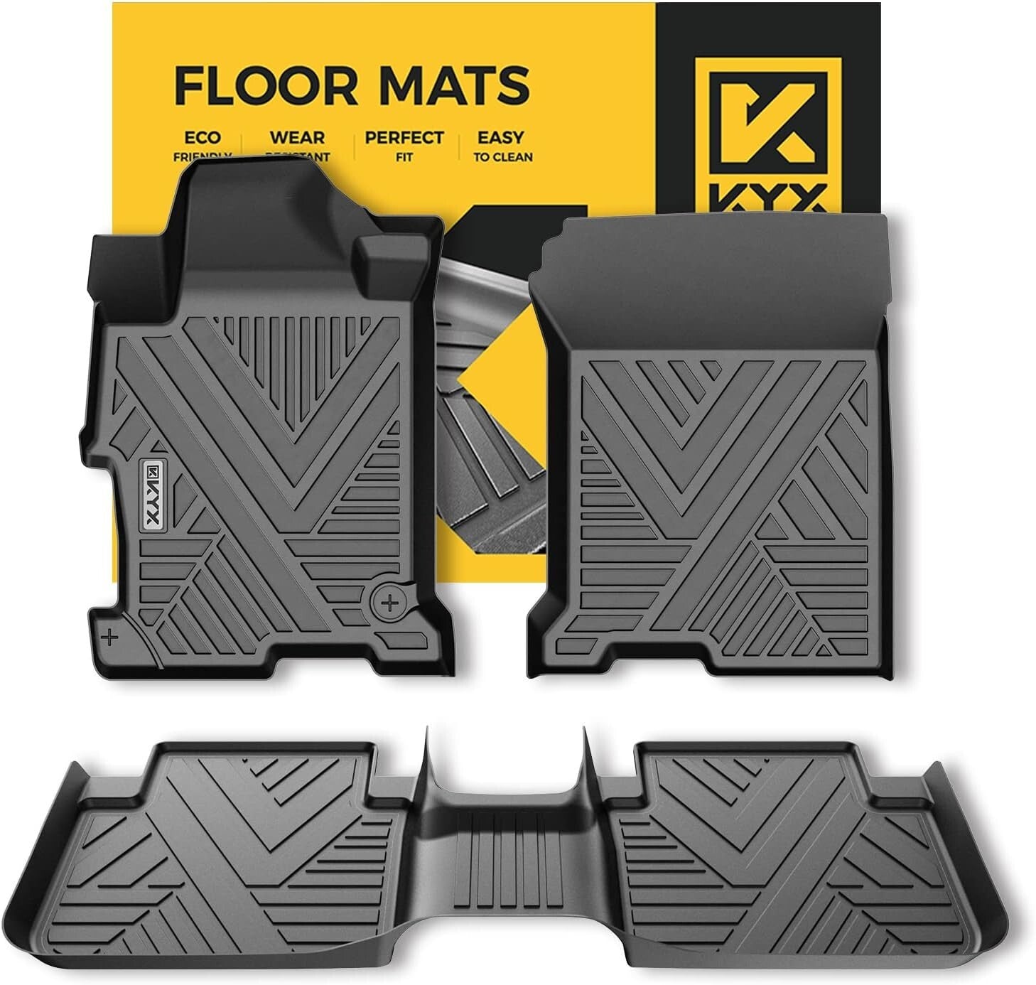 Durable Black TPE Floor Liners for Honda Accord 2013-2017 – Easy Clean & Install